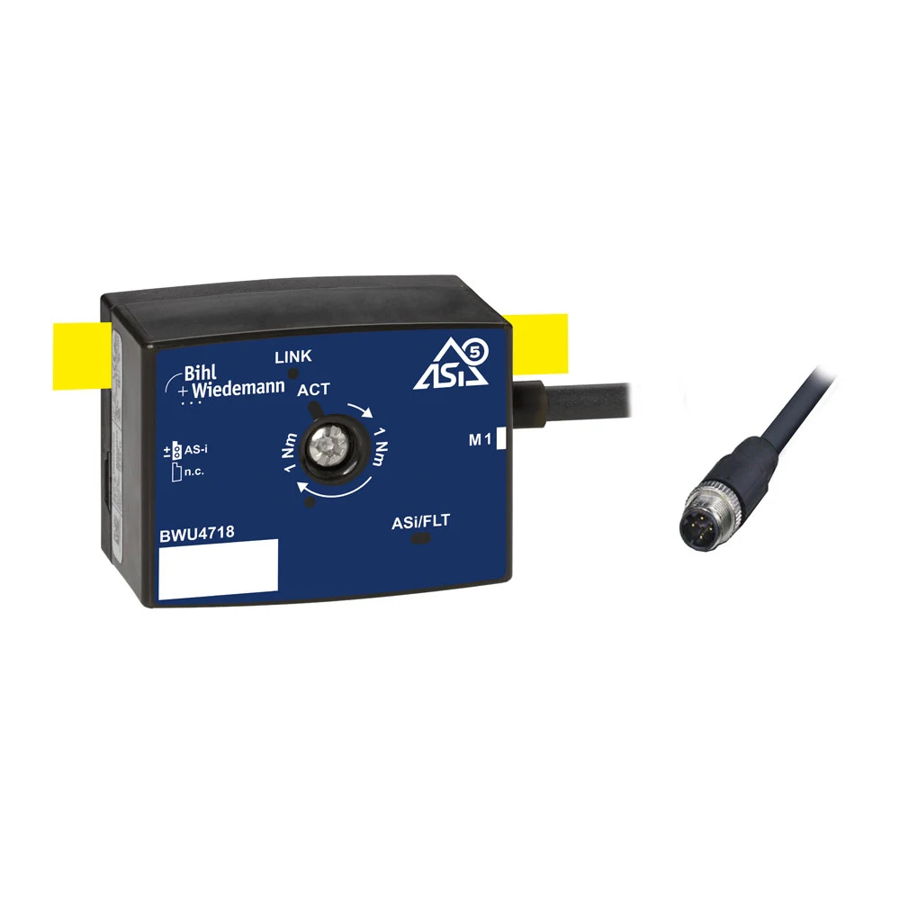 الصورة الرسمية لمنتج Bihl+Wiedemann BWU4718، وحدة محرك لمغير تردد بواجهة ASi-5 Modbus TCP