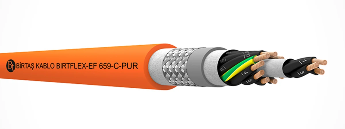 كابل التحكم المتحرك المدرّع Birtaş Kablo BIRTFLEX-EF 659-C-PUR