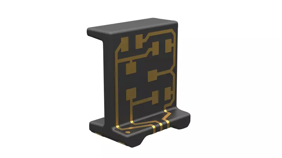 حامل مكونات إلكترونية 3D-MID من HARTING برقم 78 01 030 0011 ومسارات موصلة ثلاثية الأبعاد